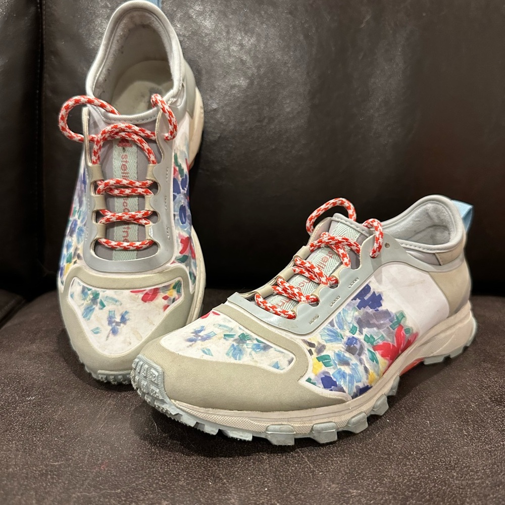 RARE Adidas by Stella McCartney Adizero XT floral printed running sneakers 8